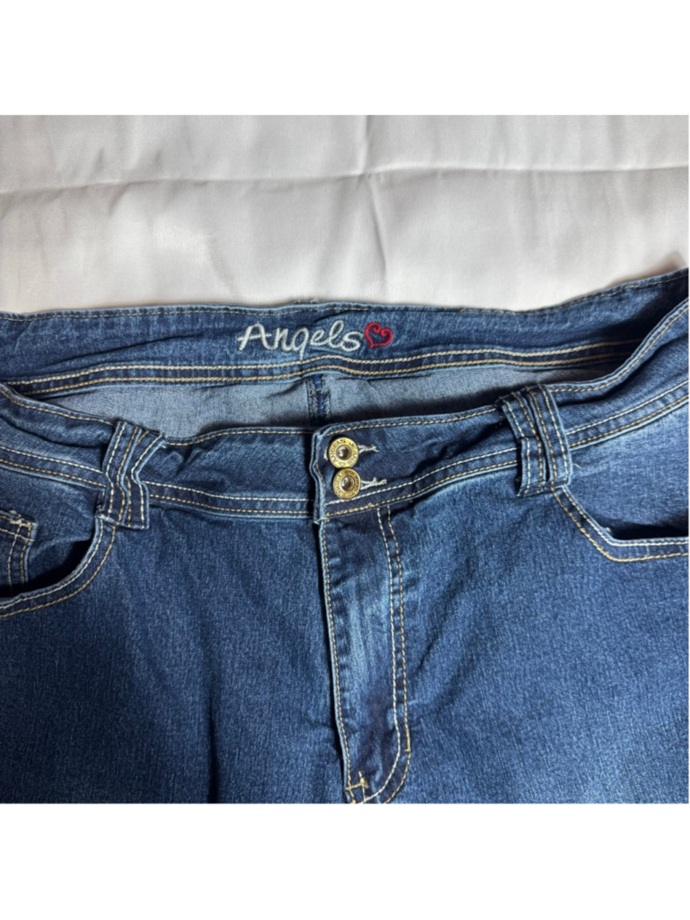 Women's Angels Blue Straight Leg Jeans Size 18 - Picture 5 of 11